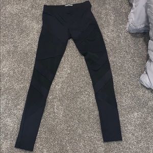 Forever 21 mesh zig zag leggings